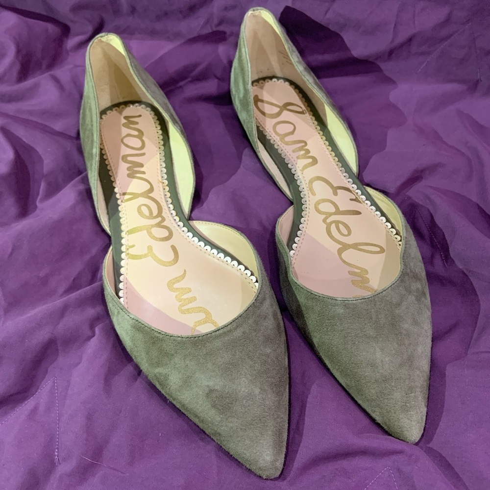 Olive Green Sam Edelman Flats // Size 8